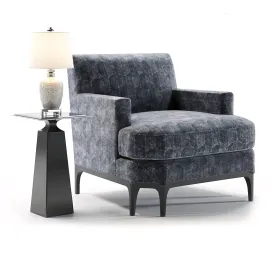 Baker celestite lounge chair